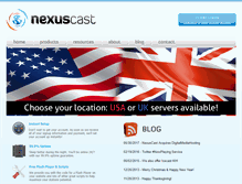 Tablet Screenshot of nexuscast.com